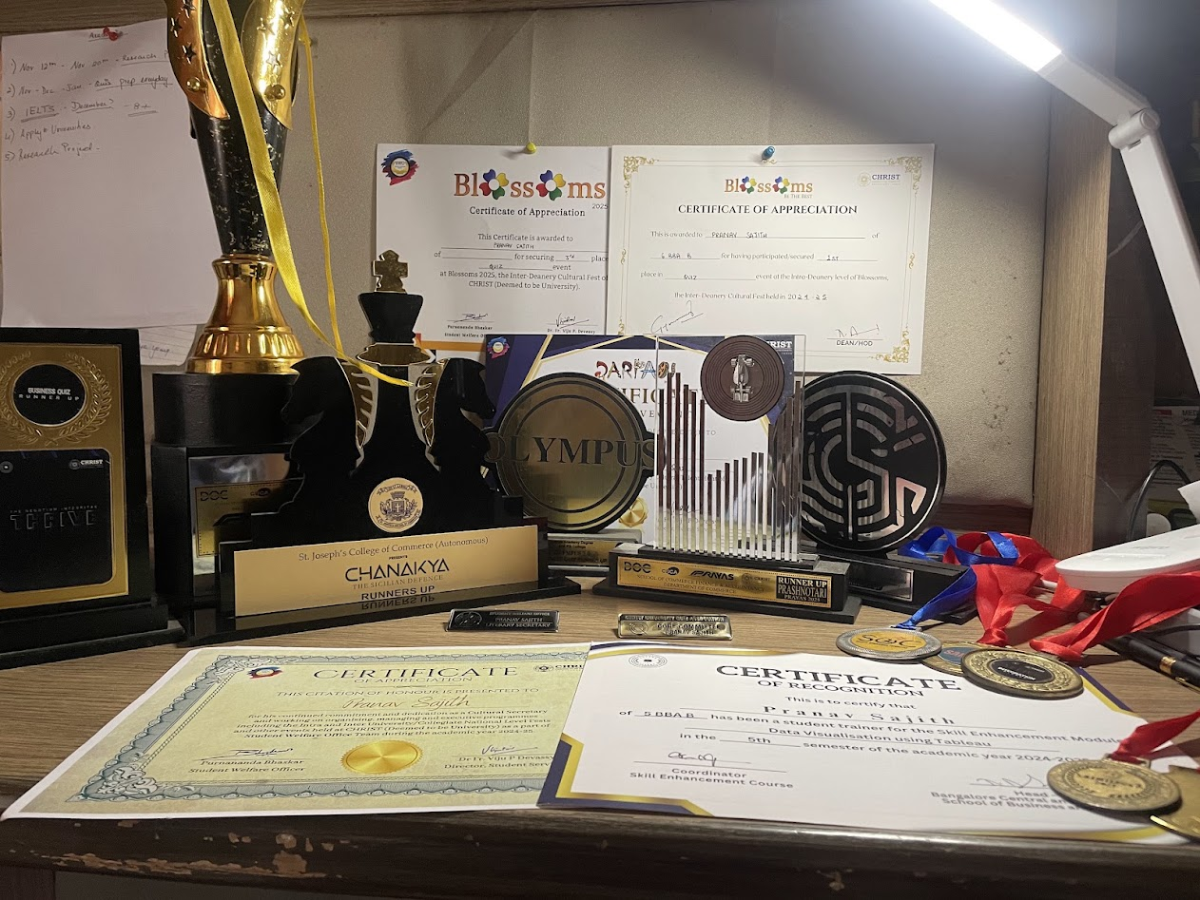 Trophies, medals and certificates